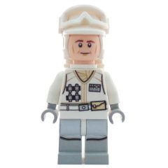 Minifigurka LEGO Rebel Trooper in Hoth Uniform, White Hat, White Jacket, Cheek Lines