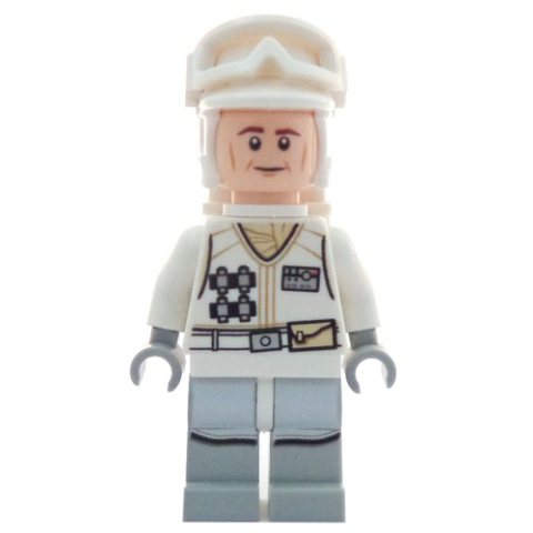 Minifigurka LEGO Rebel Trooper in Hoth Uniform, White Hat, White Jacket, Cheek Lines