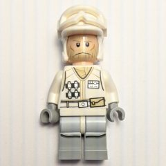 Minifigurka LEGO Rebel Trooper in Hoth Uniform, White Hat, White Jacket, Tan Beard, No Backpack