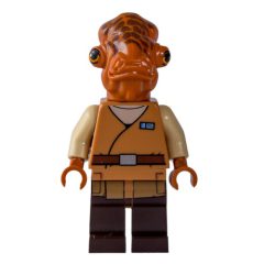 Minifigurka LEGO Admiral Ackbar, Medium Nougat Outfit