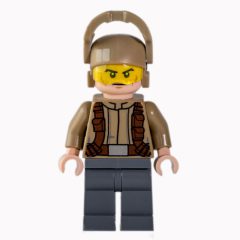 Minifigurka LEGO Resistance Soldier, Dark Tan Helmet, Dark Tan Shirt, Cheek Lines