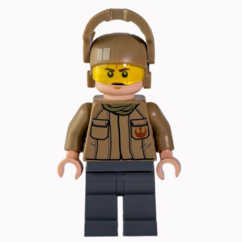 Minifigurka LEGO Resistance Soldier, Dark Tan Helmet, Dark Tan Shirt with Two Pockets and Resistance Insignia