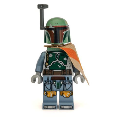 Minifigurka LEGO Boba Fett, Helmet, Jetpack Neckwear, Dark Tan Pauldron, Plain Arms