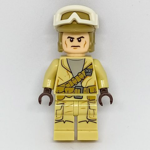 Minifigurka LEGO Rebel Trooper, Dark Tan Helmet and White Snow Goggles