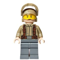 Minifigurka LEGO Resistance Soldier, Dark Tan Helmet, Dark Tan Shirt