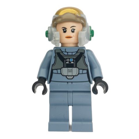 Minifigurka LEGO Rebel Pilot A-wing, Female, Sand Blue Uniform