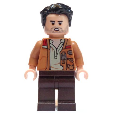 Minifigurka LEGO Poe Dameron, Open Medium Nougat Jacket