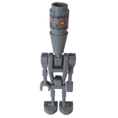 Minifigurka LEGO IG-88, Printed Head, Tile with Clip and 1x1 Round Plate on Back