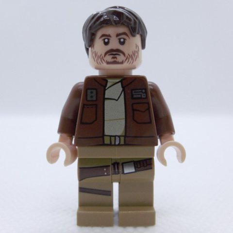 Minifigurka LEGO Cassian Andor in Reddish Brown Jacket
