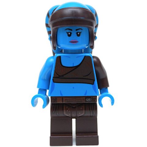 Minifigurka LEGO Aayla Secura, Dark Azure