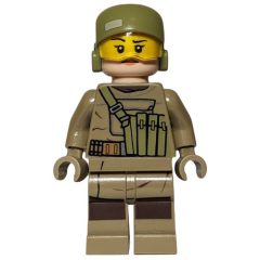 Minifigurka LEGO Resistance Soldier, Female, Olive Green Helmet