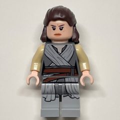 Minifigurka LEGO Rey, Light Bluish Gray Robe