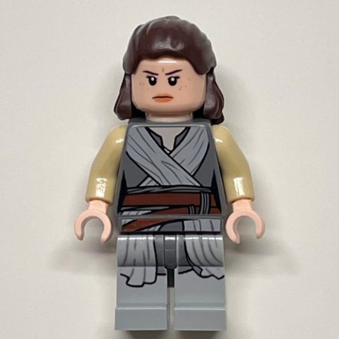 Minifigurka LEGO Rey, Light Bluish Gray Robe