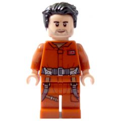 Minifigurka LEGO Poe Dameron, Dark Orange Outfit