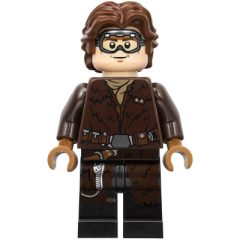 Minifigurka LEGO Han Solo, Dark Brown Fur Coat and Printed Goggles