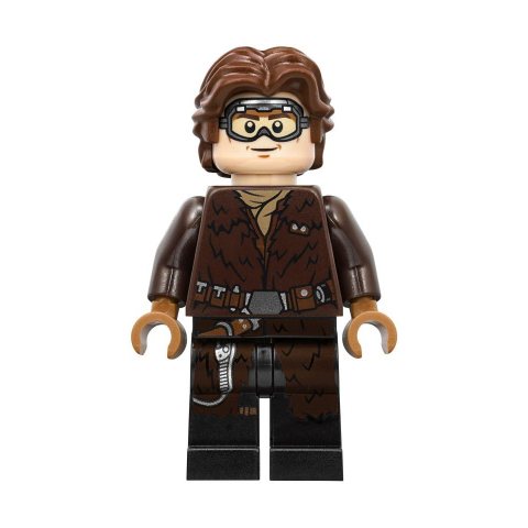 Minifigurka LEGO Han Solo, Dark Brown Fur Coat and Printed Goggles