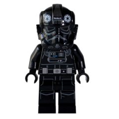 Minifigurka LEGO TIE Pilot, Printed Legs, 3 Silver Buckles on Belt