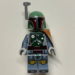 Minifigurka LEGO Boba Fett, Helmet, Jetpack Neckwear, Dark Tan Pauldron, Printed Arms, Stern