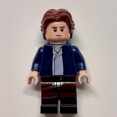 Minifigurka LEGO Han Solo, Dark Blue Jacket, Dark Brown and Black Dual Molded Legs