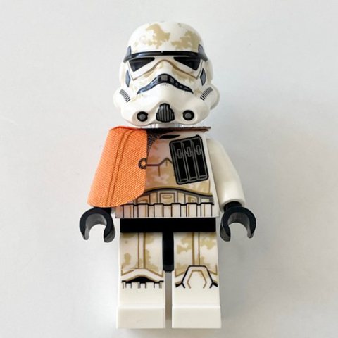 Minifigurka LEGO Sandtrooper Squad Leader / Captain, Orange Pauldron, Neck Bracket