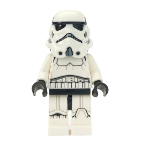 Minifigurka LEGO Stormtrooper, Black Squares on Back of Helmet, Open Mouth