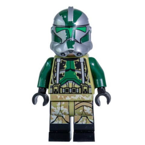 Minifigurka LEGO Clone Commander Gree, Kashyyyk Armor, Dark Tan Leg Strap