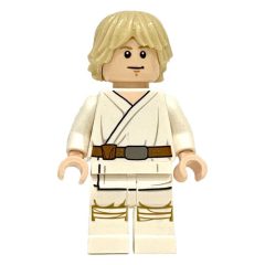Minifigurka LEGO Luke Skywalker, White Robe, Utility Belt, Neck Bracket