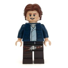 Minifigurka LEGO Han Solo, Dark Blue Jacket, Dark Brown Legs