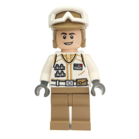 Minifigurka LEGO Rebel Trooper in Hoth Uniform, Dark Tan Hat, Open Mouth