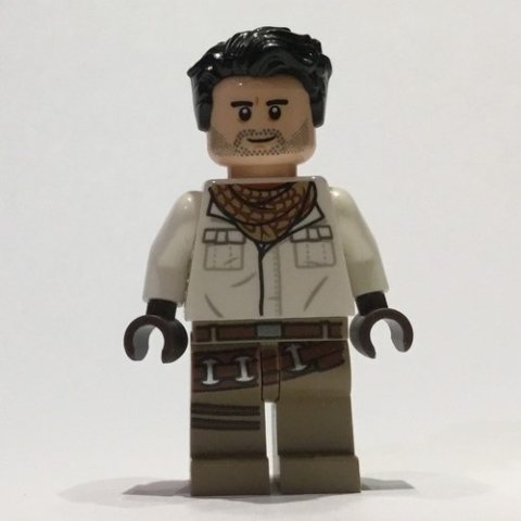 Minifigurka LEGO Poe Dameron, White Shirt