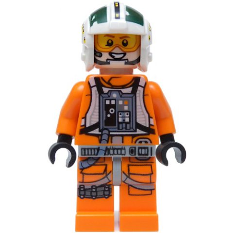 Minifigurka LEGO Wedge Antilles, Printed Legs, Black Hands