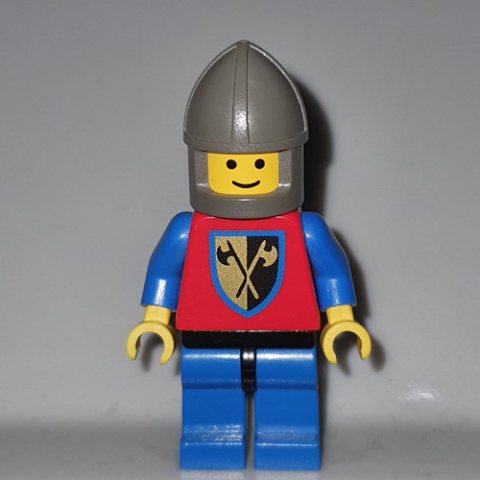 Minifigurka LEGO Knight (Crusader Axe) - Blue Legs, Chin-Guard
