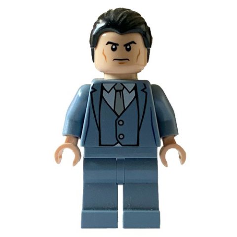 Minifigurka LEGO Bruce Wayne, Sand Blue Suit