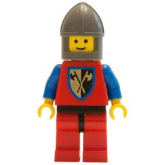 Minifigurka LEGO Knight (Crusader Axe) - Red Legs, Chin-Guard