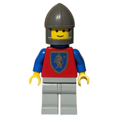 Minifigurka LEGO Knight (Crusader Lion) - Light Gray Legs, Plastic Cape