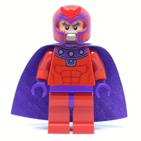 Minifigurka LEGO Magneto, Red Outfit