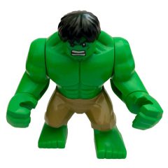 Minifigurka LEGO Hulk (Big Fig), Black Hair, Dark Tan Pants