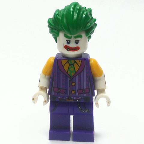 Minifigurka LEGO The Joker with Dark Purple Vest and Bright Light Orange Shirt