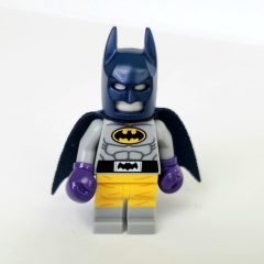 Minifigurka LEGO Batman, Light Bluish Gray Suit, Dark Blue Cape and Cowl, Boxing Outfit