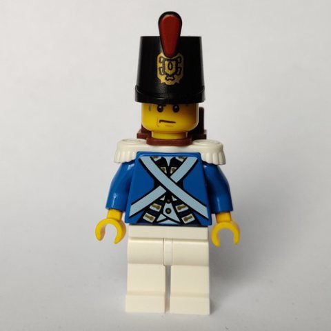 Minifigurka LEGO Soldier (Bluecoat) - Sweating, Hat