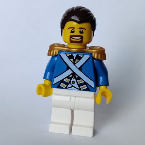 Minifigurka LEGO Soldier (Bluecoat) - Sergeant, Brown Goatee
