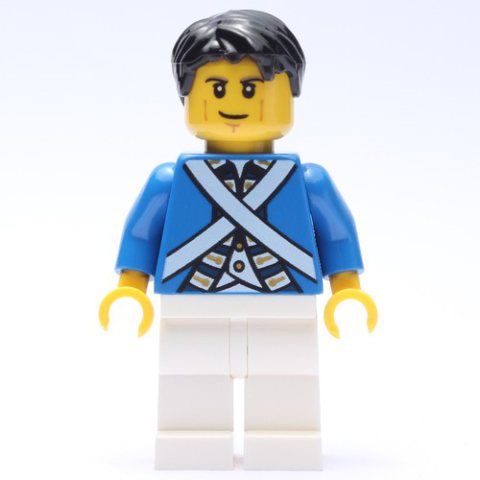 Minifigurka LEGO Soldier (Bluecoat) - Black Hair