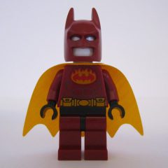Minifigurka LEGO Batman, Dark Red Suit, Bright Light Orange Cape, Dark Red Cowl (Firestarter Outfit)