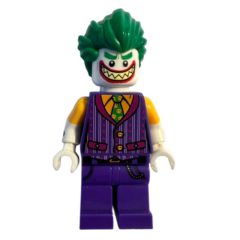 Minifigurka LEGO The Joker with Bright Light Orange Shirt, Dark Purple Vest and Large Grin with Sharp Teeth