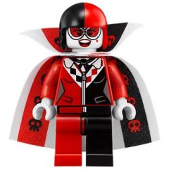 Minifigurka LEGO Harley Quinn in Cannon Ball Suit with Cape and Collar