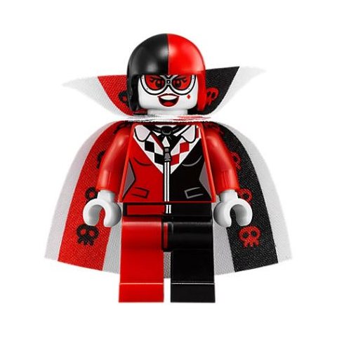 Minifigurka LEGO Harley Quinn in Cannon Ball Suit with Cape and Collar