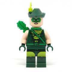 Minifigurka LEGO Green Arrow with Dark Green Hat with Lime Feather