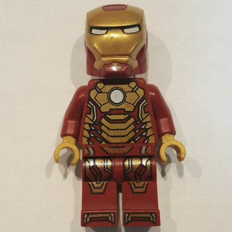Minifigurka LEGO Iron Man Mark 42 Armor, Plain White Head