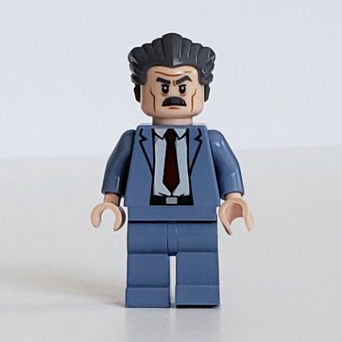 Minifigurka LEGO J. Jonah Jameson, Sand Blue Suit