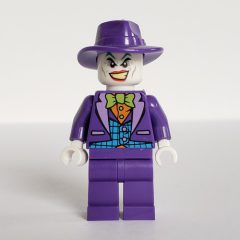 Minifigurka LEGO The Joker with Lime Bow Tie and Wide Brim Dark Purple Hat